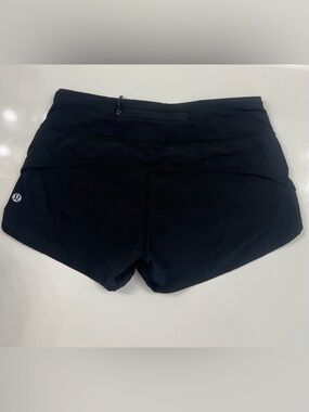 lululemon athletica Black Women's Running Shorts with Back Zip